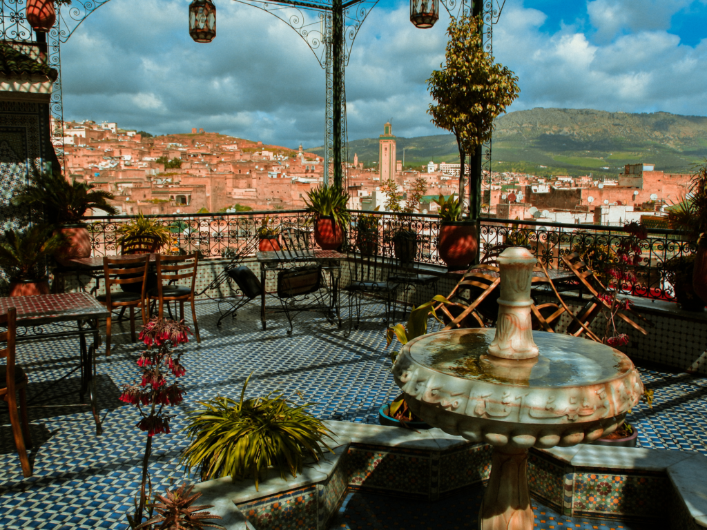 Terraza con vistas a la ciudad